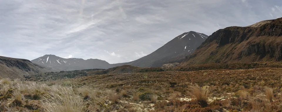 Tongariro and Ngauruhoe on New Zealand’s North Island